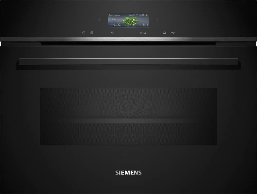 Lò nướng âm tủ Siemens CM724G1B1B iQ700 – có chức năng vi sóng, 60 x 45 cm, Màu đen