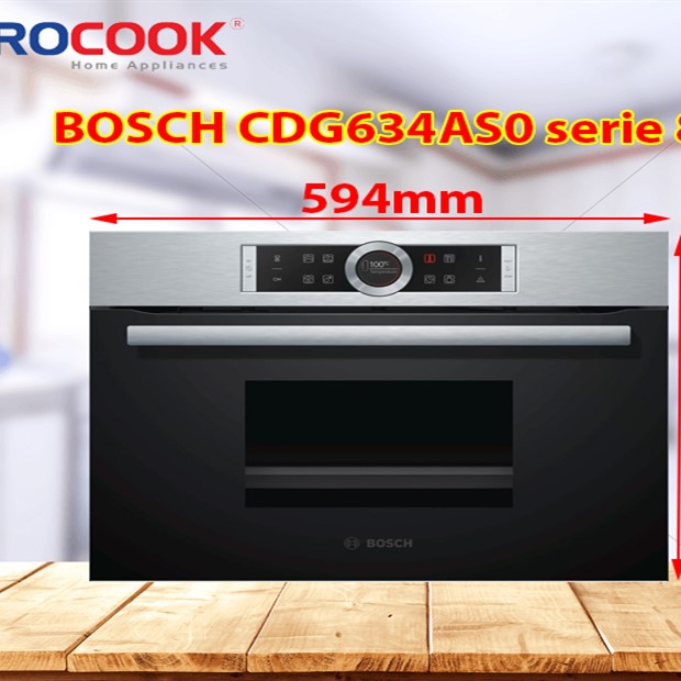 Lò hấp Bosch CDG634AS0 serie 8 đầy đủ nhất